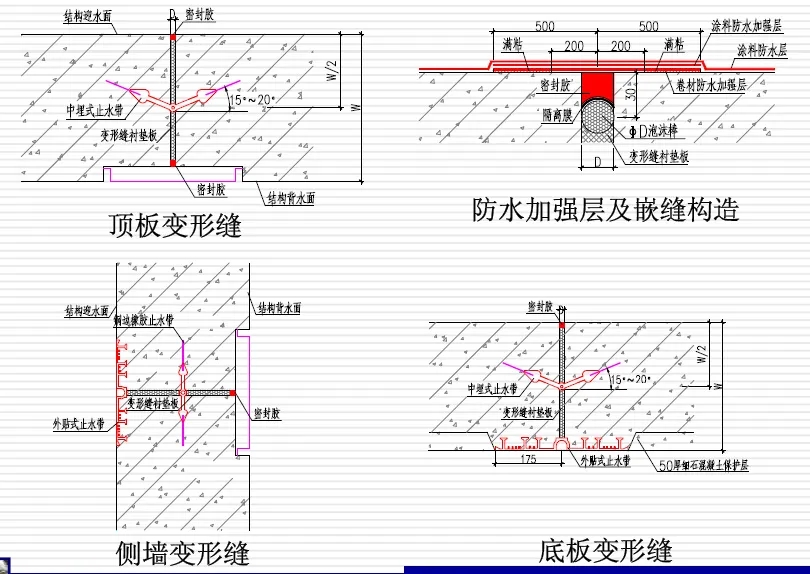 城东变形缝防水